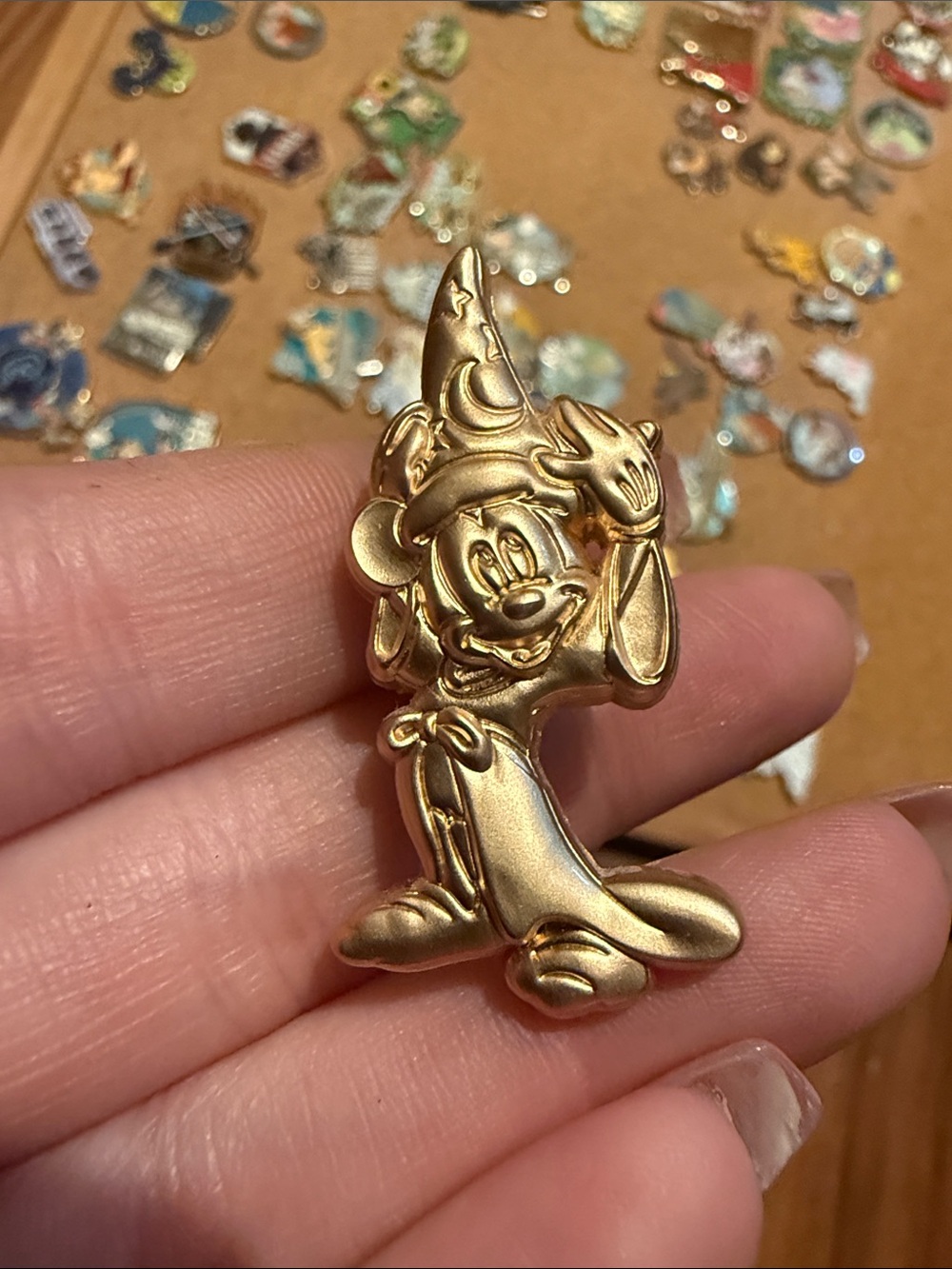 Disney Gold Sorcerer Mickey Pin - Kids Accessories